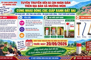MƯỜNG MÙN: HOÀN THÀNH CẮM CỌC GIÁP RANH ĐẤT ĐAI TRƯỚC NGÀY 20/9/2026